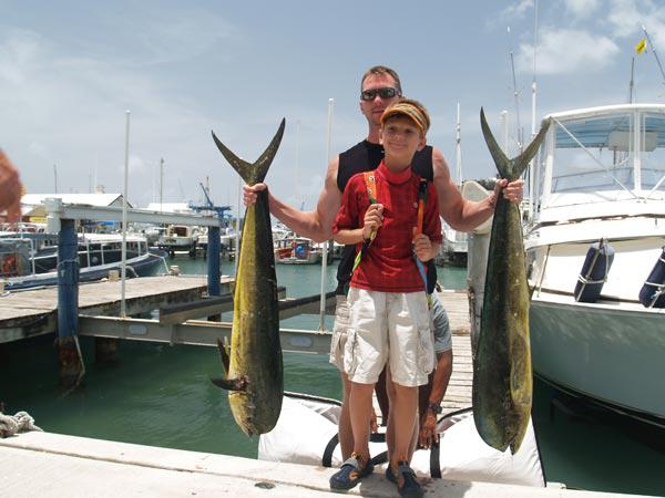 Day out fishing with son