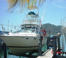 Boat on Lift St Maarten Fishing